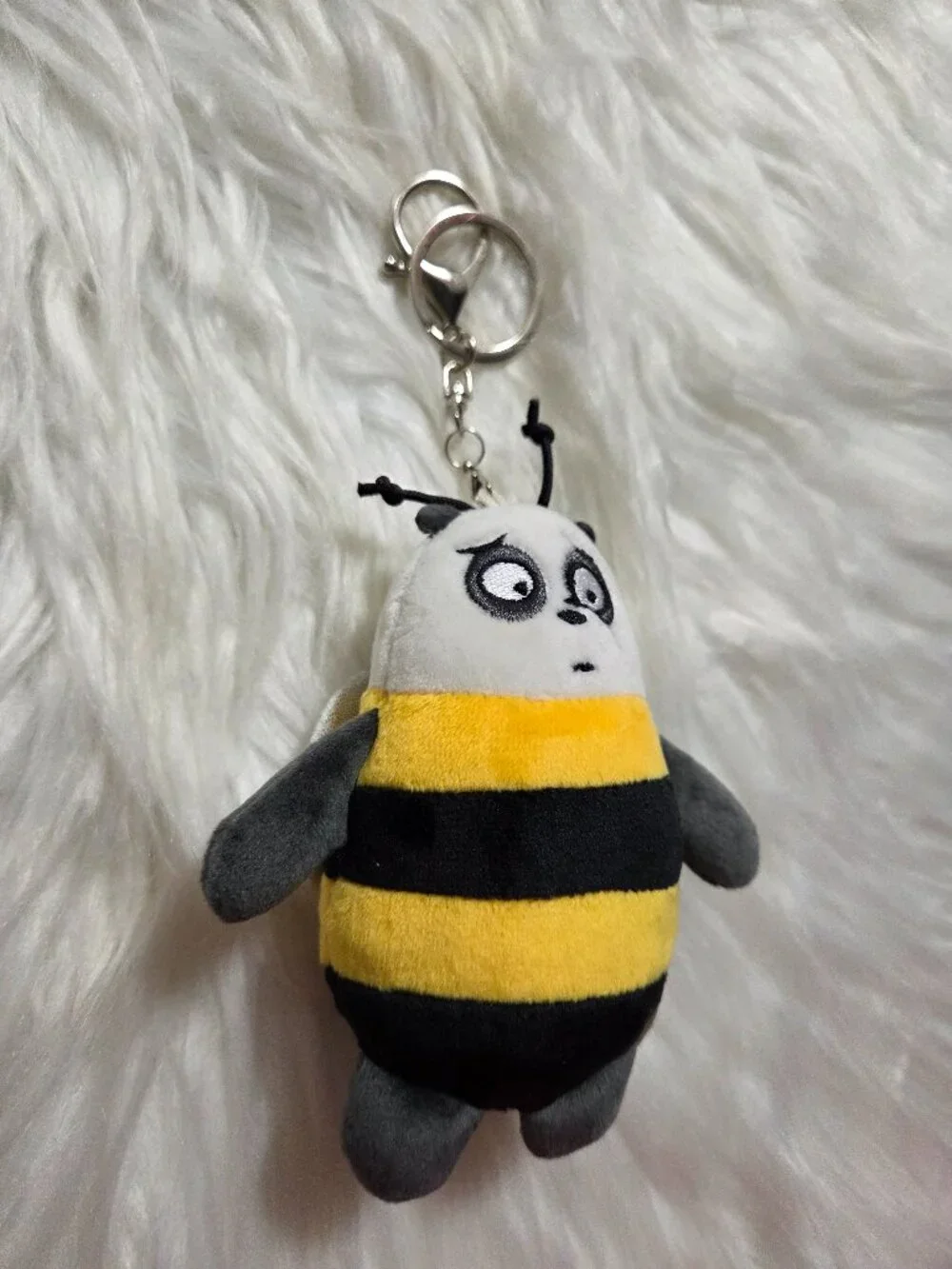 We Bare Bears Panda Bee Keychain